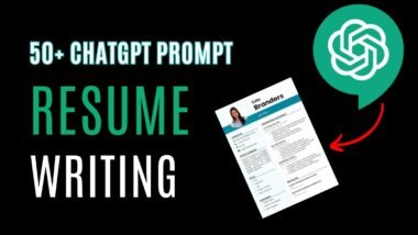 chatgpt prompts for your resume