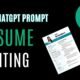 chatgpt prompts for your resume